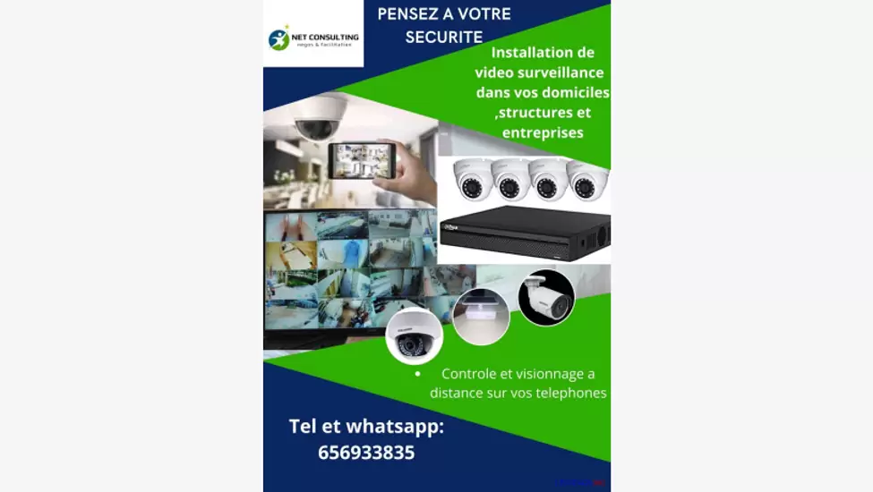 100,000 F Installation de video surveillance dans vos structures et domiciles